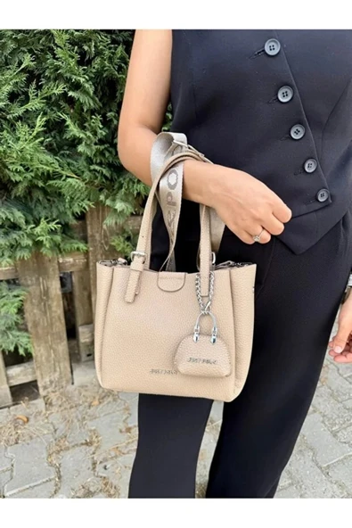 Just Polo Kadın Yeni Sezon Yumuşak Derili 4 Bölmeli Lüks El Ve Omuz Çantası Shopper EBAT: 28 X 20 CM ürün görseli 1