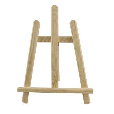 Masaüstü Üç Ayaklı A Tipi Ahşap Şövale 37cm ürün görseli 1