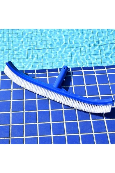 HavuzPool Uzun Kıvrık Lüks Kaliteli Duvar Fırçası (45 cm) ürün görseli 1