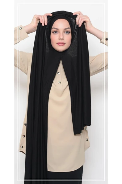 Lerra Pratik Hazır Penye Şal Hijab ürün görseli 1