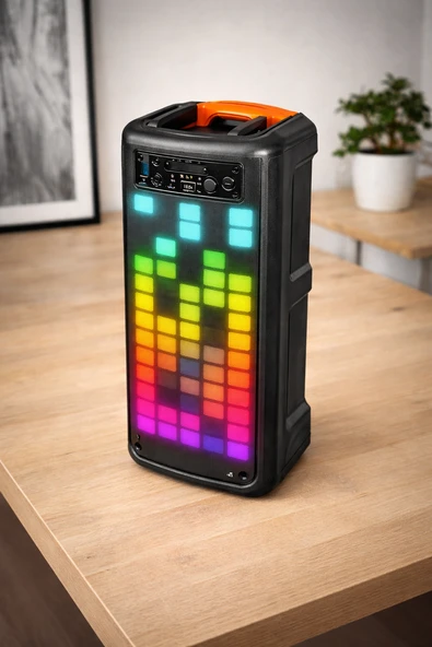 KBroad KTS-1850 Renkli LED Işıklı Wireless Bluetooth Hoparlör ürün görseli 1