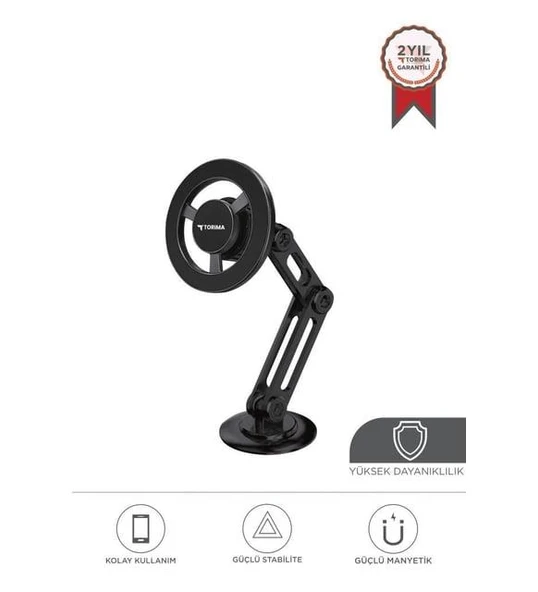 Torima JX-052 Siyah Çok Amaçlı Manyetik Car Holder Araç İçi Telefon Tutucu ürün görseli 1