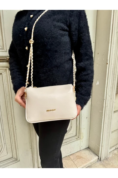 Just Polo Kadın Zincir Askılı Günlük Ve Özel Kullanıma Uygun Şık Tasarımlı Omuz & Çapraz Çanta Shoulder Bag ürün görseli 1