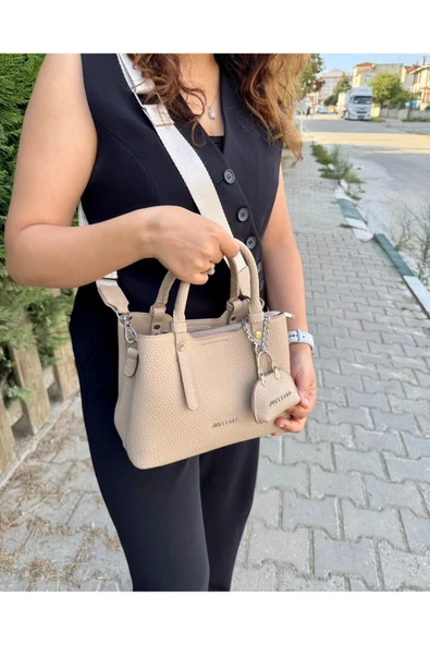 Just Polo Kadın Orta Boy Ayarlanabilir Askılı Lüks El & Omuz Çantası Shoulder Bag EBAT : 28 X 20 CM ürün görseli 1