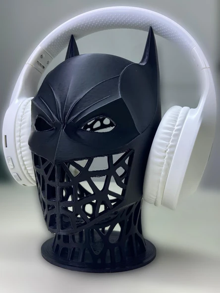 Batman Görünümlü Kafa Üstü Kulaklık Standı - Resim 3