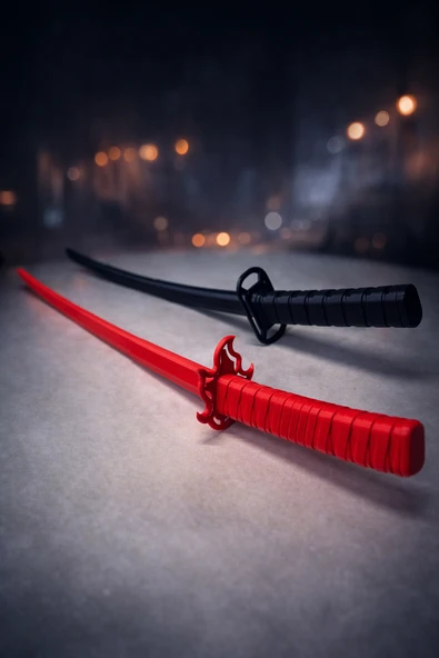 Katlanabilir 3D Katana Açılır Katlanır 3D Katana - Resim 5