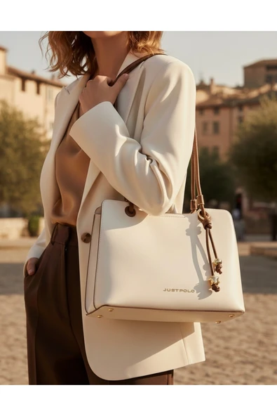 Just Polo Özel Tasarım Premium Kadın El Çantası - Elit Zarif Ve Şehirli Stil Shopper ürün görseli 1