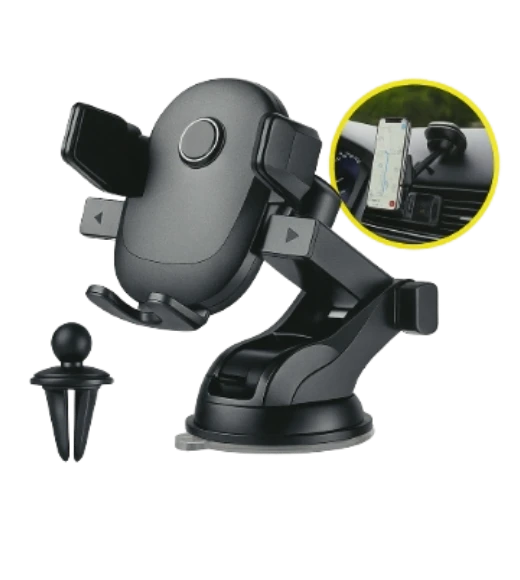 FERRO 360 Dönebilir 2 in 1 Araç İçi Telefon Tutucu H-XP331 ürün görseli 1