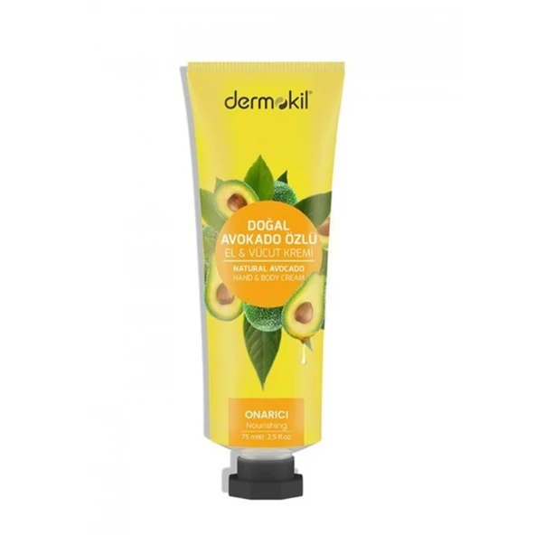Dermokil Doğal El Ve Vücut Kremi 75 Ml Avokado ürün görseli 1