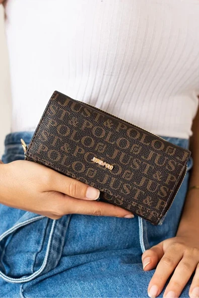Just Polo Kadın Günlük Kullanıma Uygun Yeni Sezon Fermuarlı ve Çıtçıtlı Çok Bölmeli Cüzdan Shopper ürün görseli 1