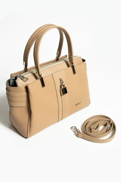 Just Polo Kadın Camel Suya Dayanıklı El Ve Omuz Çantası MH502923 ürün görseli 1