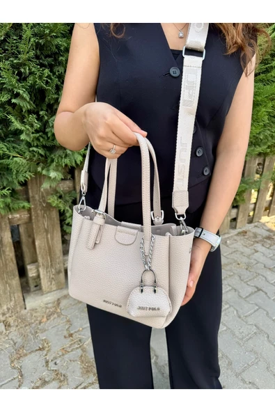 Just Polo Kadın Yeni Sezon 3 Bölmeli Yumuşak Deri Lüks Ve Şık Dokunuş El & Omuz Çantası Shoulder Bag ürün görseli 1