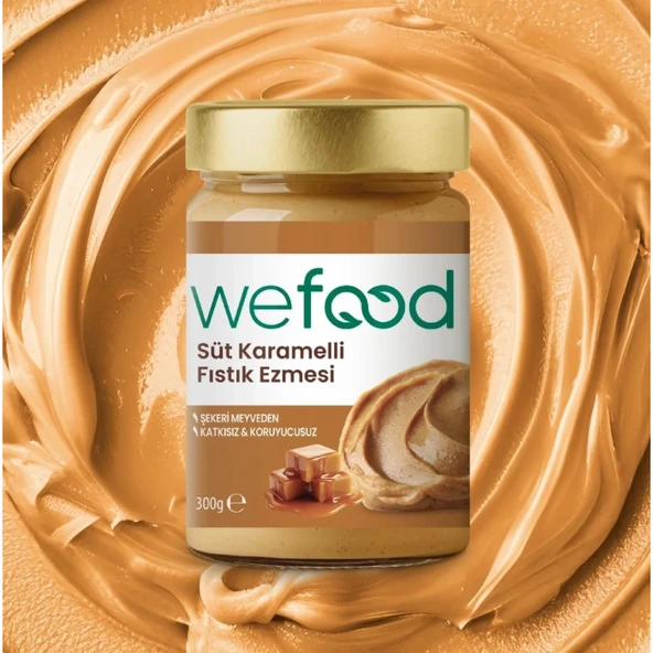 Wefood Süt Karamelli Fıstık Ezmesi 300 Gr ürün görseli 1