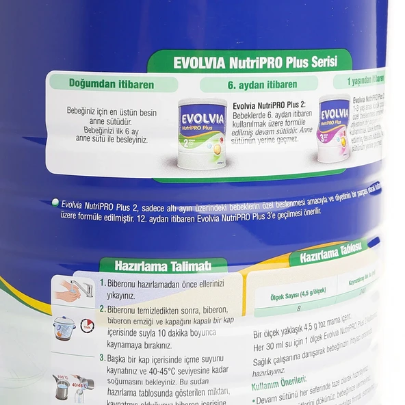Evolvia Nutripro Plus Bebek Devam Sütü 2 800 Gr - Resim 7