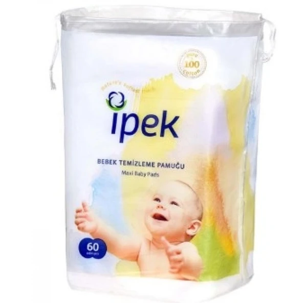 İpek Bebek Temizleme Pamuğu 60'lı ürün görseli 1