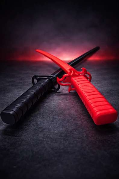 Katlanabilir 3D Katana Açılır Katlanır 3D Katana - Resim 2