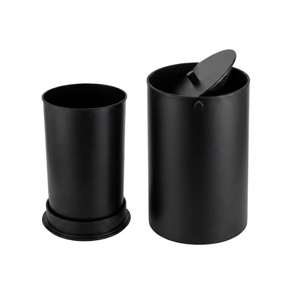 Kobos Nova Çöp Kovası 5L Mat Siyah KBW-908MB - Resim 3