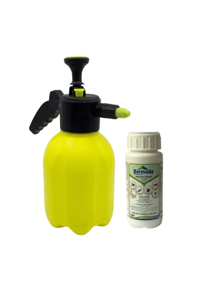 Ev ve Bahçe İlaçlama Seti (Saydam Power Manuel Basınçlı Fısfıs 2 L , Safa Tarım Bermuda Ew Haşere İlacı 100 ml ) ürün görseli 1