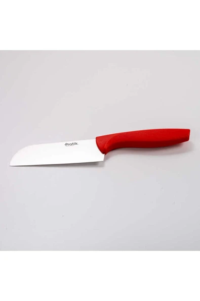 Pratik Mini Santoku Kırmızı Şef Bıçağı 43630-02 ürün görseli 1