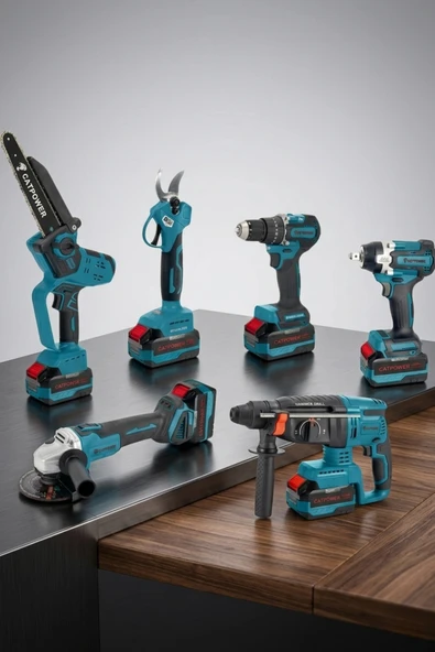 CATPOWER 1560 Kömürsüz Akülü 6'lı Set 20V 4.0Ah ürün görseli 1