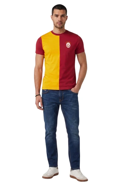 Galatasaray Parçalı 5 Yıldız Yetişkin T-Shirt ürün görseli 1