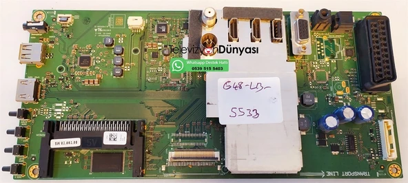 GRUNDIG G48 LB 5533 ANAKART VTY190R-5 NJEGZZ ürün görseli 1