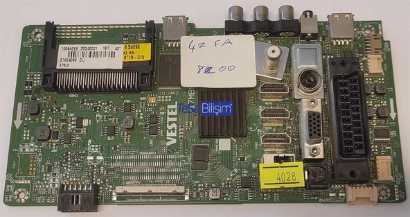 23248021 23238218 17MB96 VES420UNVL-3D-S02 VESTEL 42FA8200 MAINBOARD ANAKART ürün görseli 1