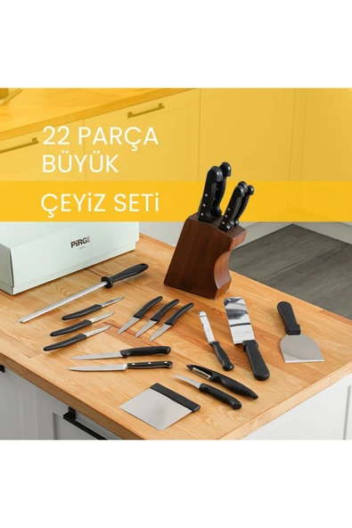 Çeyizlik Bıçak Seti Büyük – 22 Parça - 35073 ürün görseli 1