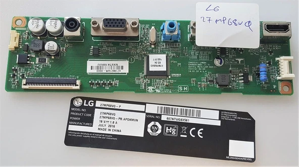 LG 27MP68VQ-P ANAKART EAX66913801 (1.7) ürün görseli 1