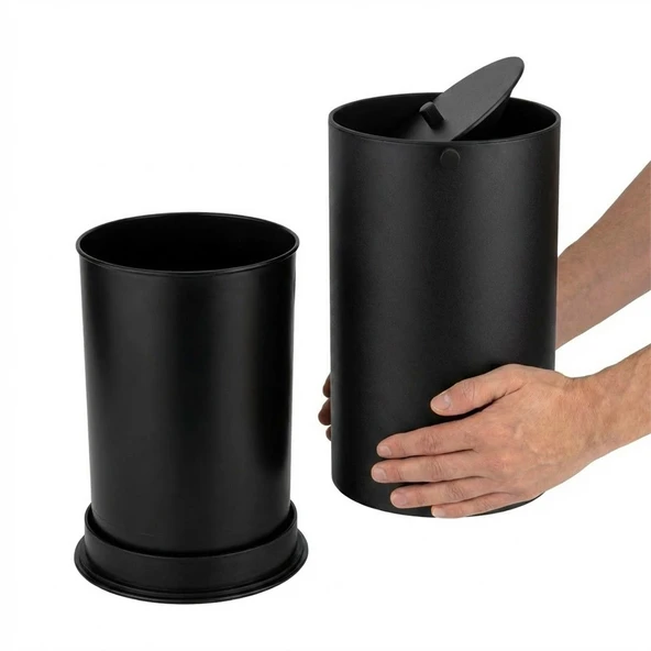 Kobos Nova Çöp Kovası 5L Mat Siyah KBW-908MB - Resim 4
