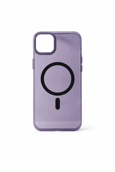 İphone 14 Pro Hybrid Magsafe Sert Mor Telefon Kılıfı ürün görseli 1