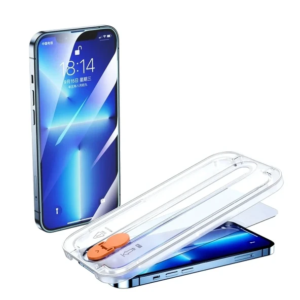 Joyroom İphone 13 Pro Max Şeffaf Kurulum Aparatlı Cam Ekran Koruyucu ürün görseli 1