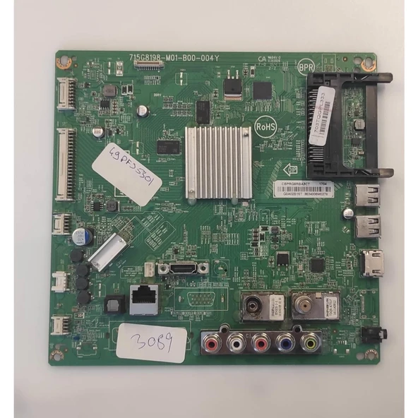 PHILIPS 49PFS5301/12 ANAKART , 715G8198-M01-B00-004Y , 703TQGPL333 ürün görseli 1