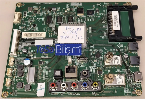 PHILIPS 43PFS5803/12 ANAKART, 715g9237-M01-B00-005k, 704TQIPL038 ürün görseli 1