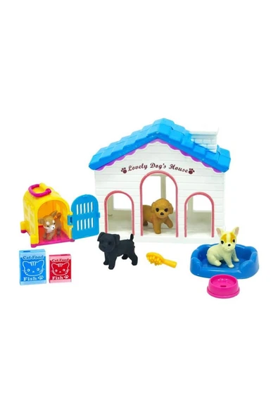 4 Hayvan Figürlü My Little Pet’s Set + Mama ve Aksesuarlar ürün görseli 1