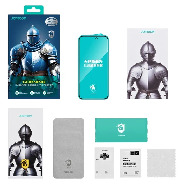 Joyroom İphone 16 Eyecare Göz Korumalı Gorilla Cam Ekran Koruyucu ürün görseli 1