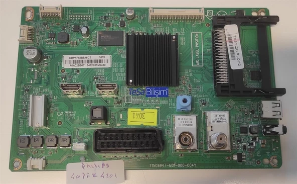 PHILIPS 40PFK4201/12 ANAKART 715G6947-M01-000-004Y CBPFFNBBA6CT 703TQGPL072 ürün görseli 1