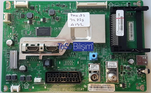 PHILIPS 32PFS4132/12 ANAKART, 715G8659-M01-000-004Y, 703TQHPL128 ürün görseli 1