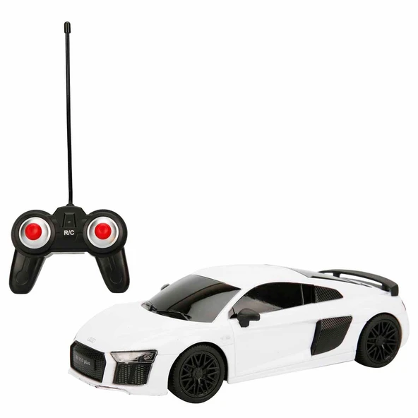 Audi R8 Beyaz 1:24 Işıklı Uzaktan Kumandalı Araba 39502 ürün görseli 1