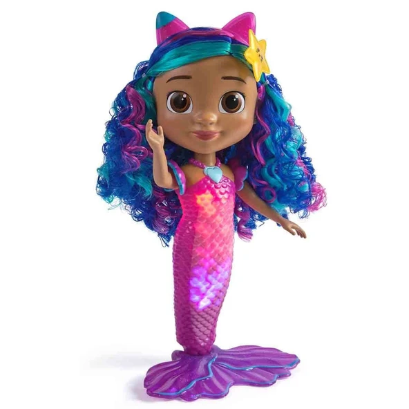 Gabby’s Dollhouse Sesli ve Işıklı Sing & Shine Deniz Kızı Bebeği - 30 cm ürün görseli 1