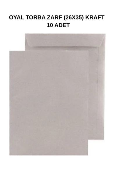 Torba Zarf 26x35 Kraft 90 gr 10 Adet – Dayanıklı ve Doğal Gönderim Çözümü ürün görseli 1