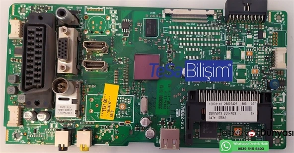 23037422, 23033808, 17MB62-2.6, VESTEL DESING 32PF6013 ANAKART ürün görseli 1