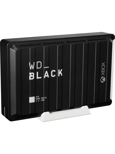 WD Black D10 12TB 3.5" USB 3.2 Harici Disk Game Drive For XBox  WDBA5E0120HBK-EESN ürün görseli 1
