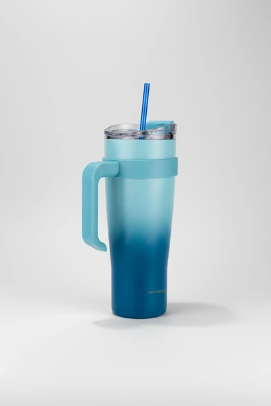 Bernardo Alto Pipetli Termos Bardak Lacivert 1000ml ürün görseli 1