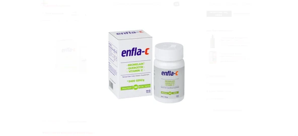 Enfla C Takviye Edici Gıda 30 Bitkisel Kapsül ürün görseli 1