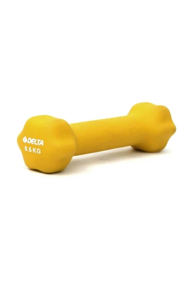 Delta 0,5 Kg x 1 Adet Deluxe Neopren Kaplı Sarı Demir Dambıl KDN 704 1 ürün görseli 1
