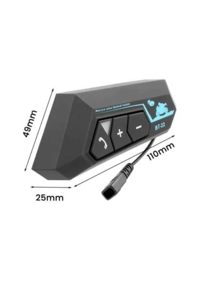 Intercom Bluetooth Kask Kulaklık Motosiklet Kulaklık 5.0 Bluetooth - Resim 5