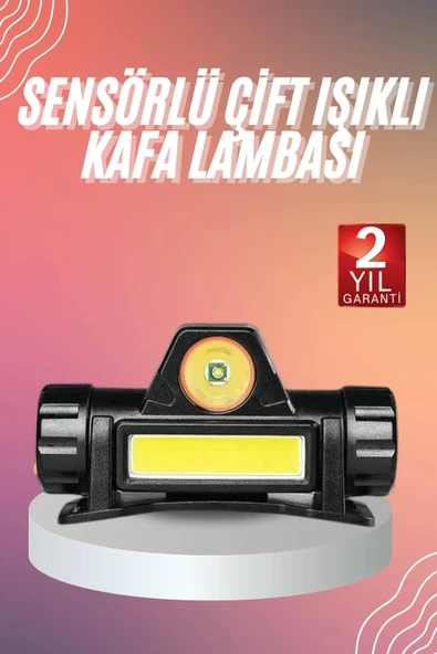 Kafa Lambası Çalışma Işığı Kafa Feneri Şarjlı Mıknatıslı Fenerli ürün görseli 1