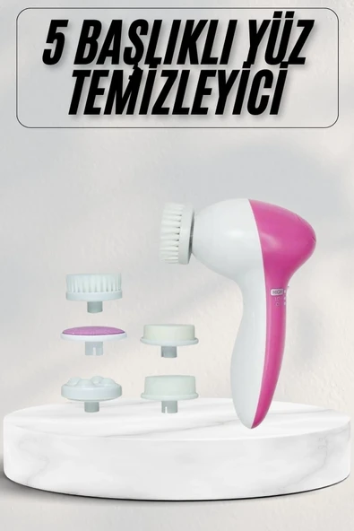 Cilt Temizleme ve Masaj Aleti 5 Başlıklı Akne ve Sivilce Önleyici ürün görseli 1