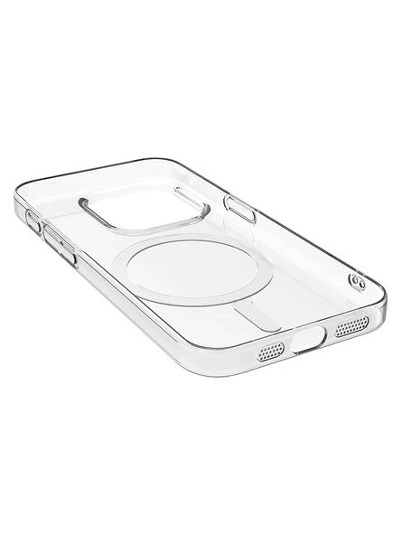 İphone 15 Pro Max Magsafe Sert Şeffaf Telefon Kılıfı - Resim 2